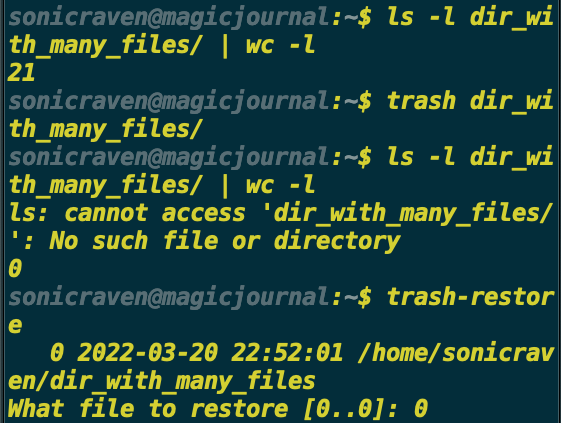 Safely deleting files in Linux